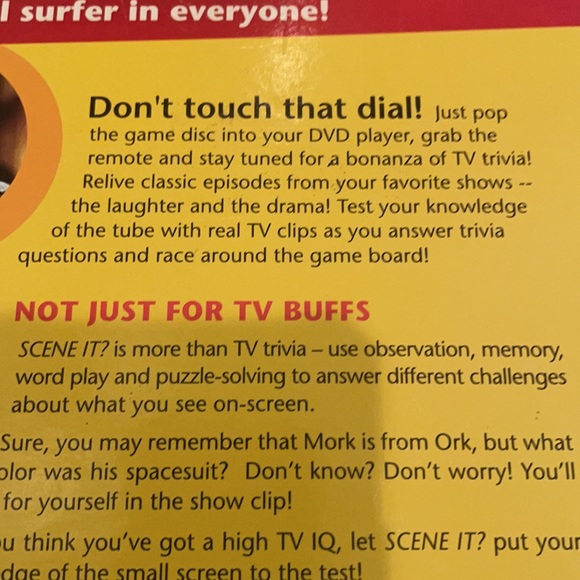 TV edition Scene it! The DVD trivia game of the year winner 13+ Yrs Complete - Picture 3 of 16